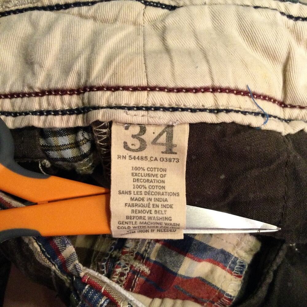 American Eagle Longer Length Patchwork Shorts 34 - image 4